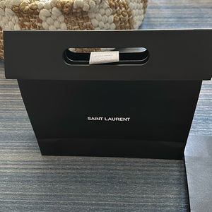 Two Saint Lauren Black Gift Bags